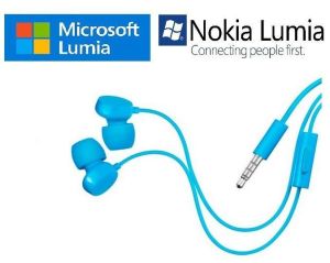 Sluchátka stereo pro Microsoft 640 Lumia XL Dual SIM - modré