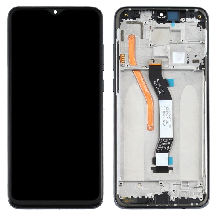 LCD displej Xiaomi Redmi Note 8 Pro černý + přední kryt O-E-M