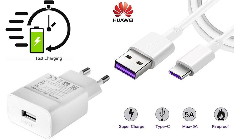 Nabíječka Huawei Nova 5T Quick Charge + kabel typ C ORIGINÁL