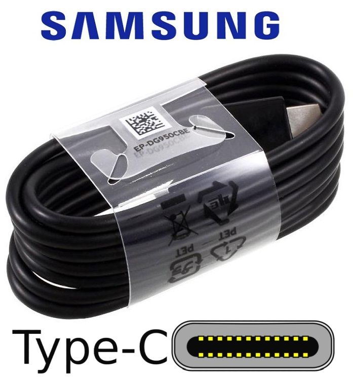 Dobíjecí, datový kabel pro Samsung Galaxy S21+ 5G ORIGINÁL černý