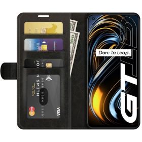 Kožené pouzdro pro Realme GT 5G černé CLASSIC TT-TopTechnology