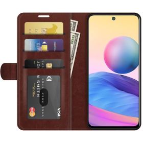 Kožené pouzdro Xiaomi Redmi Note 10 5G hnědé, brown, řada BUSINESS magnetic TT-TopTechnology