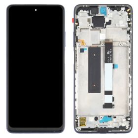 LCD displej Xiaomi Poco X3 + přední kryt modrý ORIGINÁL