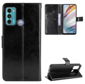 Kožené pouzdro Motorola Moto G60s černé