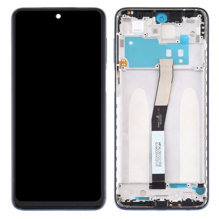 LCD displej Xiaomi Redmi Note 9 Pro + přední kryt černý