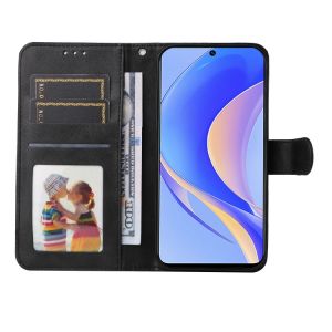 Pouzdro Huawei Nova Y90 černé, black, materiál syntetická kůže TT-TopTechnology