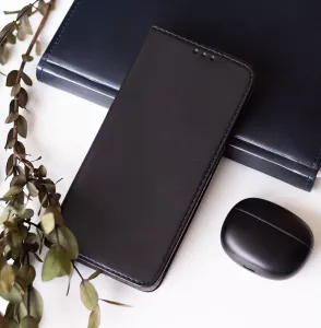 Kožené pouzdro Xiaomi 14T Pro black, černé, řada SMART, materiál syntetická kůže TT-TopTechnology