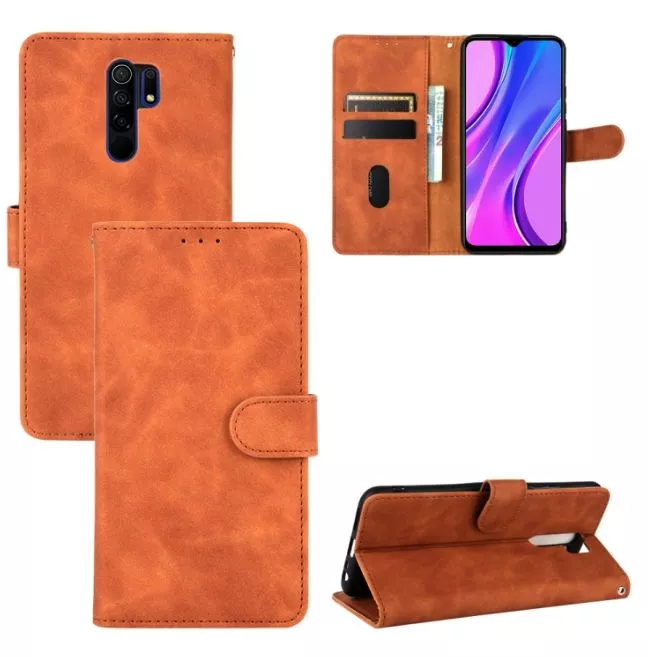 Kožené pouzdro Xiaomi Redmi 9 hnědé