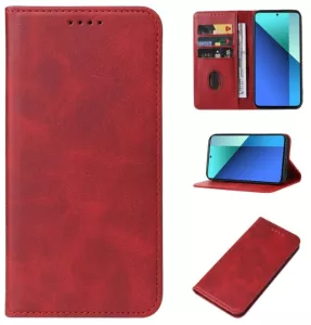 Kožené pouzdro Xiaomi Redmi Note 13 4G red