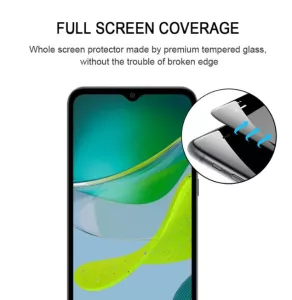 Ochranné sklo Motorola Moto E13, černý lem - tvrzené sklíčko na LCD displej TT-TopTechnology