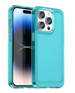 Pouzdro pro Apple Iphone 15 Pro - transparent BLUE