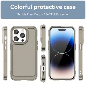 Pouzdro pro Apple Iphone 15 Pro - transparent GREY, materiál TPU TT-TopTechnology