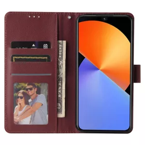 Kožené pouzdro Infinix Note 30 Pro wine red, červené, řada MULTI, materiál syntetická kůže TT-TopTechnology