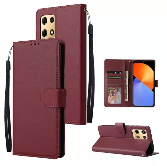 Kožené pouzdro Infinix Note 30 Pro wine red