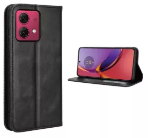 Kožené pouzdro pro Motorola Moto G84 5G černé, black, řada SMART MAGNETIC TT-TopTechnology