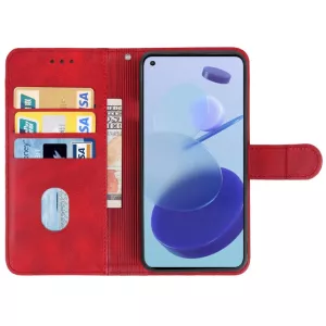 Pouzdro kožené Xiaomi Mi 11 Lite 4G red, vínově červené, tzv. knížka, materiál syntetická kůže, řada CLASSIC TT-TopTechnology