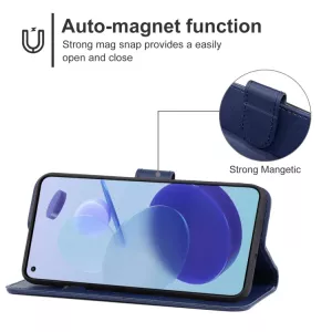 Pouzdro kožené Xiaomi Mi 11 Lite 5G dark blue, tmavě modré, tzv. knížka, materiál syntetická kůže, řada CLASSIC TT-TopTechnology