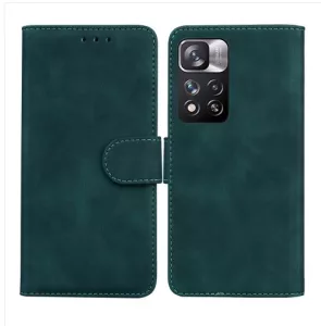 Kožené pouzdro Xiaomi Redmi Note 11 Pro zelené