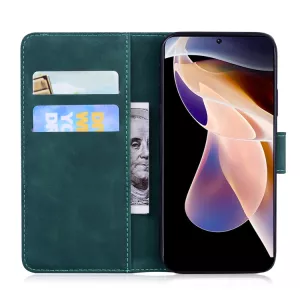 Kožené pouzdro Xiaomi Redmi Note 11 Pro zelené, green, tzv. knížka TT-TopTechnology