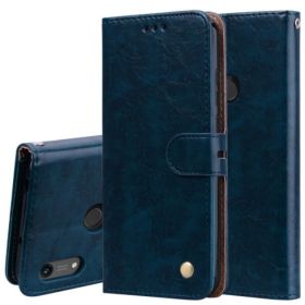 Kožené pouzdro Huawei Y6S modré, blue