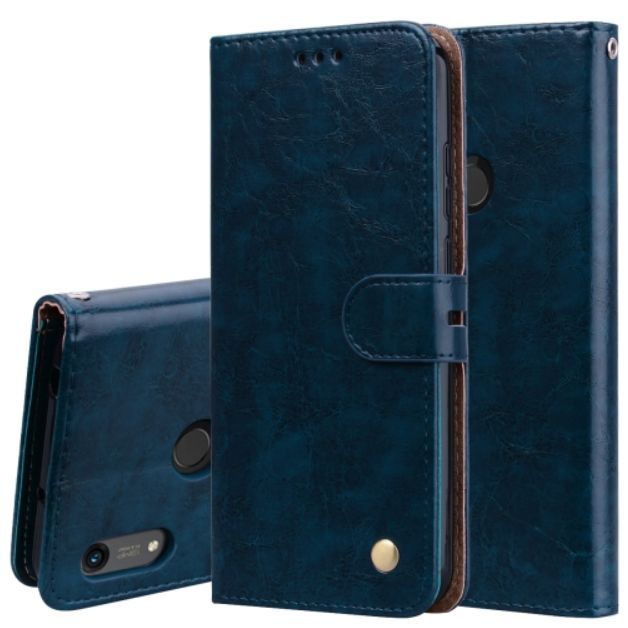 Kožené pouzdro Huawei Y6S modré, blue