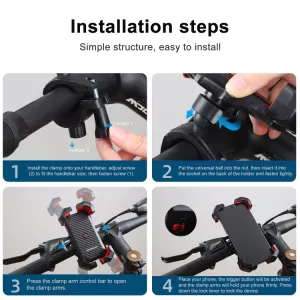 JR-ZS288 držák mobilního telefonu na řídítka kola, bicyklu, motocyklu, skútru nebo koloběžky - Bike Holder JOYROOM