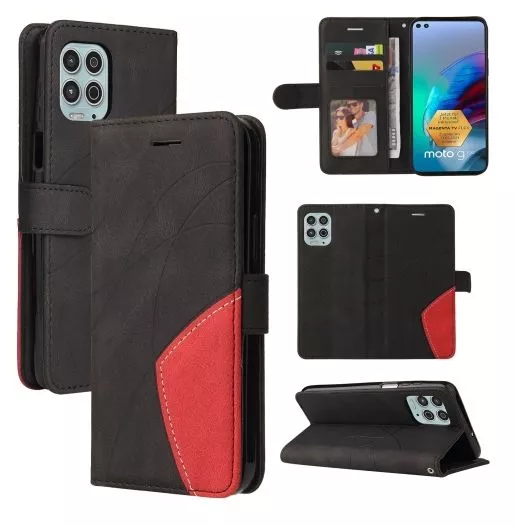 Kožené pouzdro Motorola Moto G100 černé