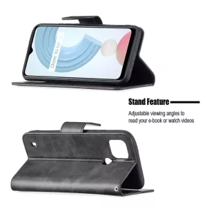Kožené pouzdro Realme C21 černé ELEGANT S-T-A-R