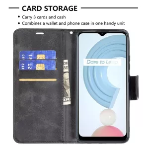 Kožené pouzdro Realme C21 černé ELEGANT S-T-A-R
