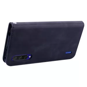Kožené pouzdro Xiaomi Mi 9 Lite černé, black, ze syntetické kůže TT-TopTechnology