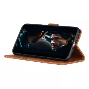 Pouzdro Motorola Moto E7 plus, G9, G9 Play hnědé, brown, materiál syntetická kůže TT-TopTechnology