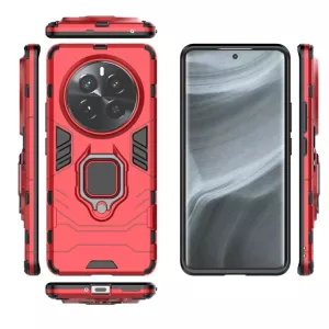Pouzdro Realme 12 Pro 5G, Realme 12 Pro+ červené, red, odolné proti nárazům, kovový otočný držák ( stojan) 360 stupňů TT-TopTechnology