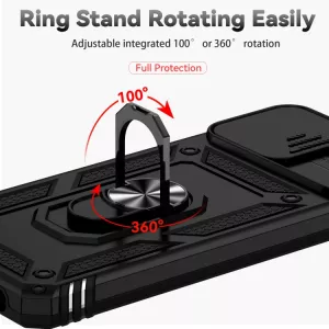 TPU pouzdro Motorola Moto G32 černé, black, odolné proti nárazům, s držákem a magnetem uprostřed TT-TopTechnology
