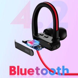 Bezdrátová bluetooth stereo sluchátka vhodná pro Honor 7 Lite - SPORT černá JOYROOM