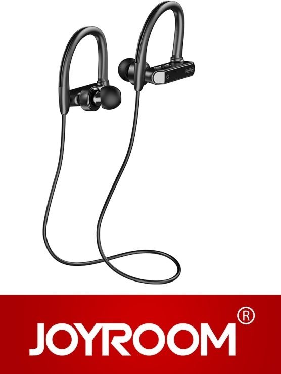 Bezdrátová bluetooth stereo sluchátka vhodná pro Huawei P10 Lite - SPORT černá JOYROOM