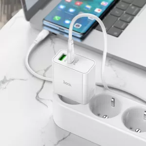 Nabíječka Samsung Galaxy S25 Ultra, PD 3.0 / PPS, 65W + dobíjecí, data kabel 3A, plnohodnotně nahrazuje originál HOCO
