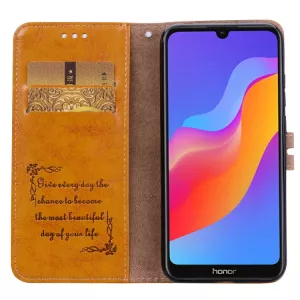 Kožené pouzdro Honor 8A hnědé, brown, materiál syntetická kůže, model knížka S-T-A-R