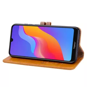 Kožené pouzdro Honor 8A hnědé, brown, materiál syntetická kůže, model knížka S-T-A-R