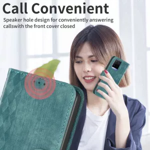 Kožené pouzdro knížka pro Vivo Y21, Vivo Y21s zelené, green, řada EMBOSSED S-T-A-R