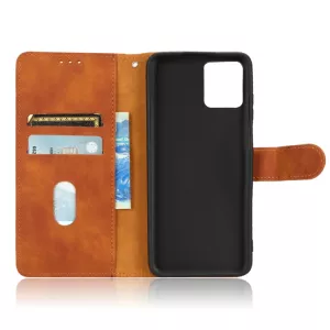 Kožené pouzdro Motorola Moto G32 hnědé, brown, řada CLASSIC, materiál syntetická kůže, model knížka TT-TopTechnology