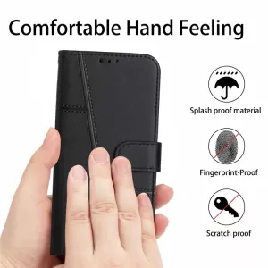 Kožené pouzdro Realme 8 5G černé, black, řada CLASSIC magnetic S-T-A-R