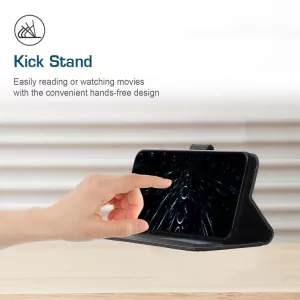 Kožené pouzdro Realme 8 5G černé, black, řada CLASSIC magnetic S-T-A-R