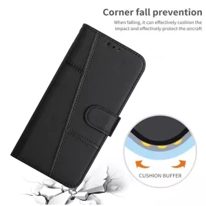 Kožené pouzdro Realme 8 5G černé, black, řada CLASSIC magnetic S-T-A-R