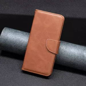 Kožené pouzdro Realme 9 Pro+ hnědé, brown, řada LAMBSKIN Magnetic, model knížka S-T-A-R