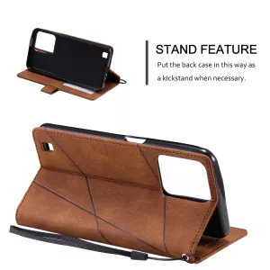 Kožené pouzdro Realme C31 hnědé, brown, model knížka, řada TEXTURE TT-TopTechnology