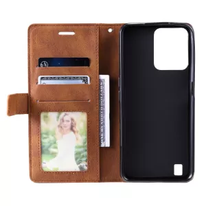 Kožené pouzdro Realme C31 hnědé, brown, model knížka, řada TEXTURE TT-TopTechnology
