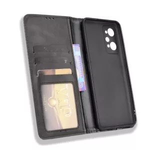 Kožené pouzdro Realme GT2 5G černé, black, řada CLASSIC magnetic, model knížka TT-TopTechnology