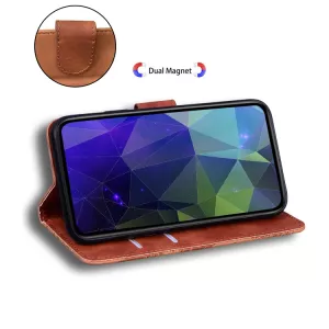 Kožené pouzdro Sony Xperia L3 hnědé, brown, řada CLASSIC, model knížka TT-TopTechnology