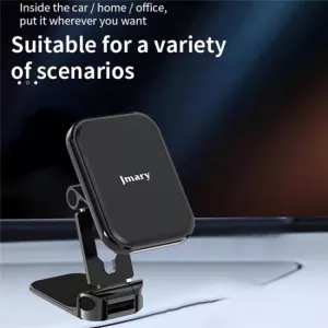 MH82JMARY magnetický držák mobilního telefonu skládací, ze zinkové slitiny, vhodný na palubní desku automobilu, nebo jinou plochu