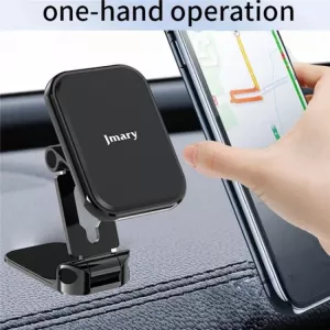MH82JMARY magnetický držák mobilního telefonu skládací, ze zinkové slitiny, vhodný na palubní desku automobilu, nebo jinou plochu